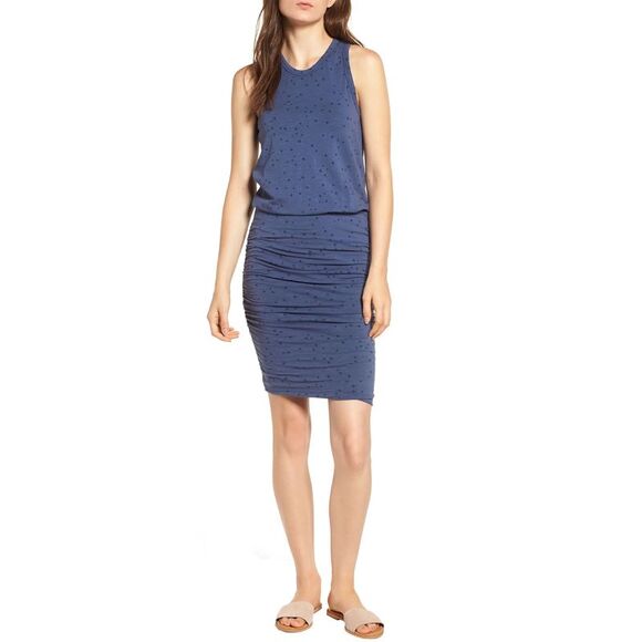 Sundry Womens Stars Sleeveless Blouson Dress 1 Marine - NWT $138 - Picture 1 of 6